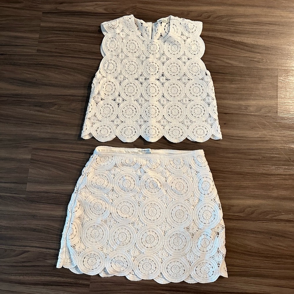 Abercrombie & fitch knit top and skirt